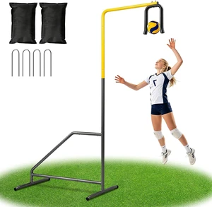 Adjustable Volleyball Setter Spike Trainer Solo Practice for Setting, Spiking, Hitting & Serving, Easy Ball Reload & Heavy Duty Base for Indoor/Outdoor Adjustable Volleyball Setter Spike Trainer Solo Practice for Setting, Spiking, Hitting & Serving, Easy Ball Reload & Heavy Duty Base for Indoor/Outdoor
