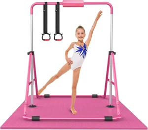 Adjustable Height Horizontal Gymnastic Bar for Kids Home Adjustable Height Horizontal Gymnastic Bar for Kids Home