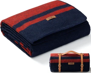 100% Wool Military Blanket Warm & Thick, 62" x 86", Camping Gear 100% Wool Military Blanket Warm & Thick, 62" x 86", Camping Gear