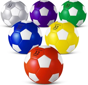 Soccer Ball Bulk with Pump 6 Pcs School Recess Equipment Soccer Ball Bulk with Pump 6 Pcs School Recess Equipment