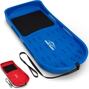 2 Person Premium Snow Sled Double Walled Construction with Pull Strap & Padded Seat, Choose Red or Blue 2 Person Premium Snow Sled Double Walled Construction with Pull Strap & Padded Seat, Choose Red or Blue