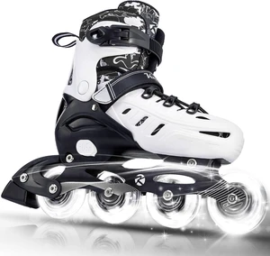Kuxuan Adjustable Inline Skates with Light-Up Wheels for Kids & Youth Kuxuan Adjustable Inline Skates with Light-Up Wheels for Kids & Youth