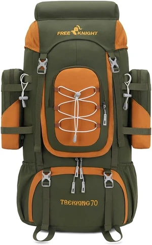 70L (65+5) Waterproof Hiking Backpack with Rain Cover Outdoor Travel Daypack for Climbing & Touring (Army Green) 70L (65+5) Waterproof Hiking Backpack with Rain Cover Outdoor Travel Daypack for Climbing & Touring (Army Green)