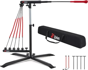 Baseball Swing Trainer Height Adjustable, 5 Resistance Levels Baseball Swing Trainer Height Adjustable, 5 Resistance Levels