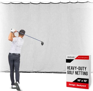Heavy Duty Golf Netting Practice Net for Backyard Driving Range, Simulator & Hitting Cage, Bulk for Indoor & Outdoor Use 10, 15 & 20 ft Heavy Duty Golf Netting Practice Net for Backyard Driving Range, Simulator & Hitting Cage, Bulk for Indoor & Outdoor Use 10, 15 & 20 ft