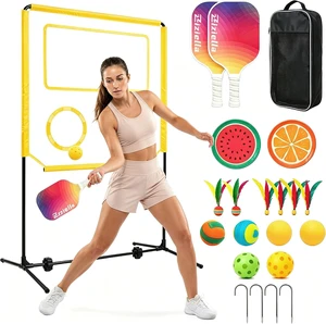 Portable Indoor Paddle Game Set with Net, Pickleball Portable Indoor Paddle Game Set with Net, Pickleball