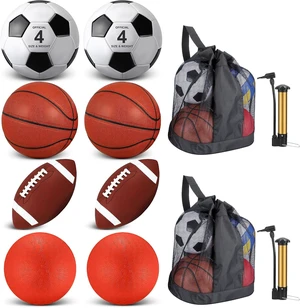 8 Pcs Multi Sport Ball Set, Operation Christmas Bulk 8 Pcs Multi Sport Ball Set, Operation Christmas Bulk