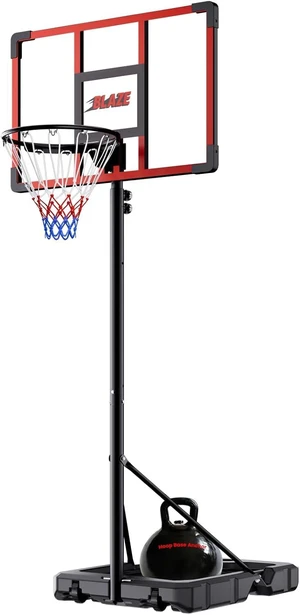 Portable Basketball Hoop for Kids & Teens with 4.18.5FT Adjustable Height, 32'' Shatterproof Backboard & Fillable Weight Bag Base Outdoor Goal for Backyard & Driveway Portable Basketball Hoop for Kids & Teens with 4.18.5FT Adjustable Height, 32'' Shatterproof Backboard & Fillable Weight Bag Base Outdoor Goal for Backyard & Driveway