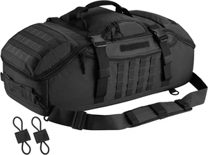 65L 3-in-1 Tactical MOLLE Backpack Duffle Bag for Sports, Gym & Outdoor, Black 65L 3-in-1 Tactical MOLLE Backpack Duffle Bag for Sports, Gym & Outdoor, Black