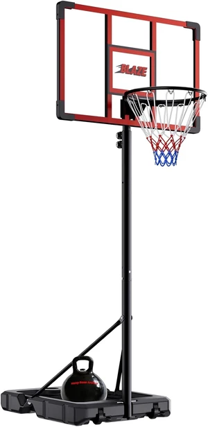 32 Inch Portable Basketball Hoop for Kids with 4.18.5FT Adjustable Height & Weight Bag, Outdoor Goal 32 Inch Portable Basketball Hoop for Kids with 4.18.5FT Adjustable Height & Weight Bag, Outdoor Goal