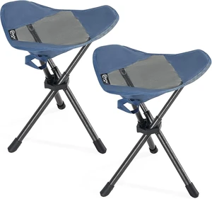 2 Pack Tall Folding Tripod Stool, Portable Chair for Outdoor Camping 2 Pack Tall Folding Tripod Stool, Portable Chair for Outdoor Camping