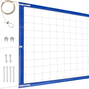 Regulation 32x3FT Heavy Duty Outdoor Volleyball Net with All-Weather Enhancement, Extended Stainless Steel Cable & Extra Thick Borders for Backyard, Beach, Pool, Indoor/Outdoor (Net Only) Regulation 32x3FT Heavy Duty Outdoor Volleyball Net with All-Weather Enhancement, Extended Stainless Steel Cable & Extra Thick Borders for Backyard, Beach, Pool, Indoor/Outdoor (Net Only)