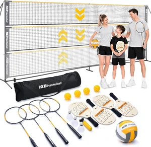 22FT Adjustable-Height Badminton, Volleyball & Pickleball Net 22FT Adjustable-Height Badminton, Volleyball & Pickleball Net