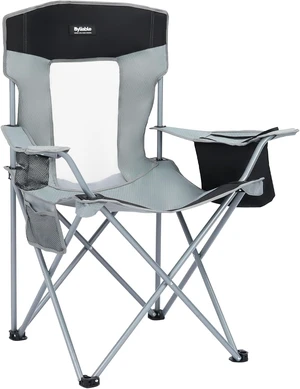 Portable Lightweight Folding Camping Lawn Chair, Gray Portable Lightweight Folding Camping Lawn Chair, Gray