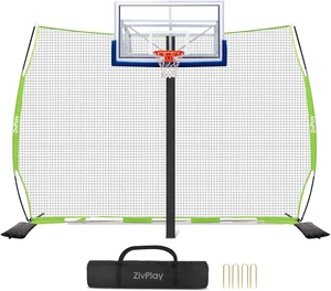 Basketball Backstop Return Net Catcher Barrier Netting for Backyard Basketball Backstop Return Net Catcher Barrier Netting for Backyard
