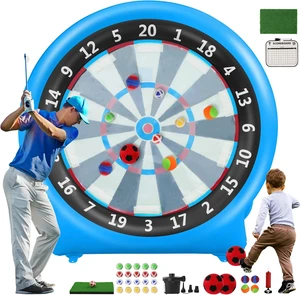 6FT Inflatable Dartboard for Kick Darts & Soccer Darts, Outdoor Games 6FT Inflatable Dartboard for Kick Darts & Soccer Darts, Outdoor Games