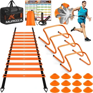 20ft Speed Agility Ladder, Speed Training Equipment Set 20ft Speed Agility Ladder, Speed Training Equipment Set