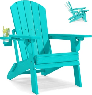 Adjustable Folding Adirondack Patio Chair, Aruba Adjustable Folding Adirondack Patio Chair, Aruba