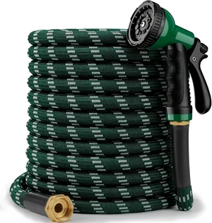 2026 Upgraded 100 ft Kink-Free Flexible Garden Hose with 10-Pattern Spray Nozzle, Leak-Proof, Ultra Lightweight & Durable for Yard, Lawn & Outdoor (DarkGreen) 2026 Upgraded 100 ft Kink-Free Flexible Garden Hose with 10-Pattern Spray Nozzle, Leak-Proof, Ultra Lightweight & Durable for Yard, Lawn & Outdoor (DarkGreen)
