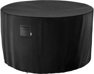 84 x 34 Inch Waterproof 600D Outdoor Round Table Cover, 7 ft 84 x 34 Inch Waterproof 600D Outdoor Round Table Cover, 7 ft