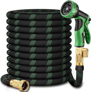 75 ft Garden Hose, 2026 Improved Lightweight All-Weather with 10-Function Spray Nozzle, Leak-Free for Yard, Lawn & Outdoor 75 ft Garden Hose, 2026 Improved Lightweight All-Weather with 10-Function Spray Nozzle, Leak-Free for Yard, Lawn & Outdoor