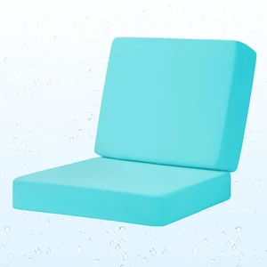 19x19 Inch Outdoor Deep Seat Patio Couch Cushion Set, Teal 19x19 Inch Outdoor Deep Seat Patio Couch Cushion Set, Teal