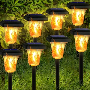 LED Solar Torch Lights with Flickering Flame, Outdoor LED Solar Torch Lights with Flickering Flame, Outdoor