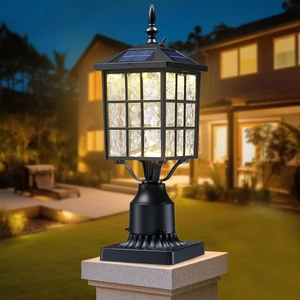 16.5" LED Solar Post Light, Dusk to Dawn Lamp Post, 1 Pack 16.5" LED Solar Post Light, Dusk to Dawn Lamp Post, 1 Pack