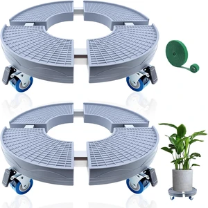 2 Pack 15-20 Inch Adjustable Rolling Plant Caddy with Wheels 2 Pack 15-20 Inch Adjustable Rolling Plant Caddy with Wheels