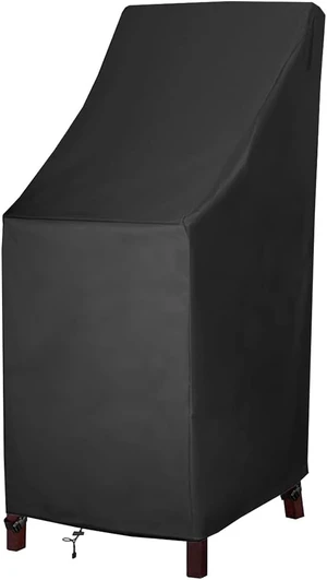 600D Heavy-Duty Waterproof High Back Patio Chair Covers for 4-6 Stackable Dining Chairs, 27"W x 27"D x 49"H, 1 Pack 600D Heavy-Duty Waterproof High Back Patio Chair Covers for 4-6 Stackable Dining Chairs, 27"W x 27"D x 49"H, 1 Pack