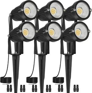 7W 700LM Low Voltage Landscape Lights, IP65 Waterproof LED Outdoor Lighting with Connectors for Garden, Yard & Pathway 7W 700LM Low Voltage Landscape Lights, IP65 Waterproof LED Outdoor Lighting with Connectors for Garden, Yard & Pathway