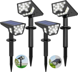 IP67 Waterproof Solar Spot Lights with 53 LED & 3 Modes, Landscape Spotlight for Garden, Yard, Pathway & Driveway, 4 Pack (Cool White) IP67 Waterproof Solar Spot Lights with 53 LED & 3 Modes, Landscape Spotlight for Garden, Yard, Pathway & Driveway, 4 Pack (Cool White)