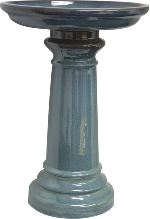 GP0110ES Harbor Gardens Bird Bath, 24 Inch, Light Blue GP0110ES Harbor Gardens Bird Bath, 24 Inch, Light Blue