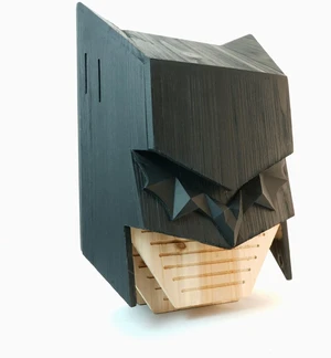 Caped Hero Wooden Bat House for Outdoors, Large Three-Chamber Weather-Resistant Box to Attract Bats (Black, 3 Chamber) Caped Hero Wooden Bat House for Outdoors, Large Three-Chamber Weather-Resistant Box to Attract Bats (Black, 3 Chamber)