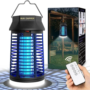 Remote-Control Electric Bug Zapper with LED Light, Waterproof Fly Trap & Insect Catcher for Indoor/Outdoor Patio, Garage & Garden Remote-Control Electric Bug Zapper with LED Light, Waterproof Fly Trap & Insect Catcher for Indoor/Outdoor Patio, Garage & Garden