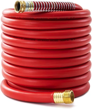 Red 5/8" Garden Hose, 50ft, -40 to 190 Hot/Cold Rubber Hose Red 5/8" Garden Hose, 50ft, -40 to 190 Hot/Cold Rubber Hose