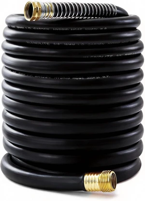 Black 5/8" Garden Hose, 100ft, -40 to 190 Hot/Cold Rubber Hose Black 5/8" Garden Hose, 100ft, -40 to 190 Hot/Cold Rubber Hose