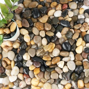 18-lb Bulk River Rock Pebbles, 1-1.5" Aquarium Gravel & Decorative Stones for Plants & Garden 18-lb Bulk River Rock Pebbles, 1-1.5" Aquarium Gravel & Decorative Stones for Plants & Garden