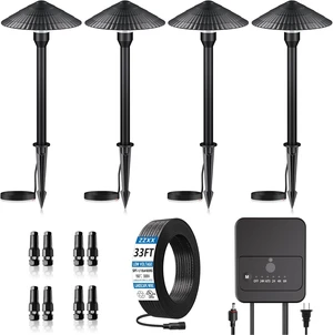 All-in-One Low Voltage Landscape Lighting Kit, 5W 2700K Outdoor Lights All-in-One Low Voltage Landscape Lighting Kit, 5W 2700K Outdoor Lights
