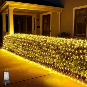 21FT x 5FT Connectable Christmas Net Lights, Outdoor Mesh Lights 21FT x 5FT Connectable Christmas Net Lights, Outdoor Mesh Lights