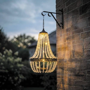 28" Hanging Solar Chandelier Outdoor Lantern 28" Hanging Solar Chandelier Outdoor Lantern