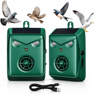 2026 Upgraded Solar Ultrasonic Bird Repellent, Outdoor Deterrent for Pigeon & Woodpecker on Balconies, Patio & Garden (2 Pack) 2026 Upgraded Solar Ultrasonic Bird Repellent, Outdoor Deterrent for Pigeon & Woodpecker on Balconies, Patio & Garden (2 Pack)