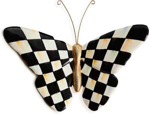 Courtly Check Butterfly Resin Pot Climber Courtly Check Butterfly Resin Pot Climber