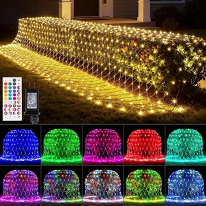 9.8FT x 6.6FT Connectable 204 LED Christmas Net Lights Outdoor 9.8FT x 6.6FT Connectable 204 LED Christmas Net Lights Outdoor