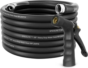 50 ft 5/8" Hot/Cold Garden Water Hose, -50-158, Black 50 ft 5/8" Hot/Cold Garden Water Hose, -50-158, Black