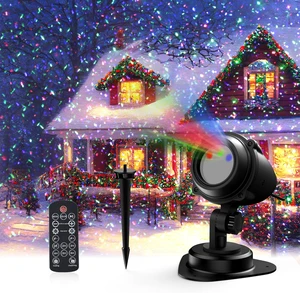 Outdoor Christmas Laser Light Projector RGB 3 Color 11-Effect Star Projection, Red Green Blue for Trees, Garden, Home, Landscape Holiday Decor Outdoor Christmas Laser Light Projector RGB 3 Color 11-Effect Star Projection, Red Green Blue for Trees, Garden, Home, Landscape Holiday Decor