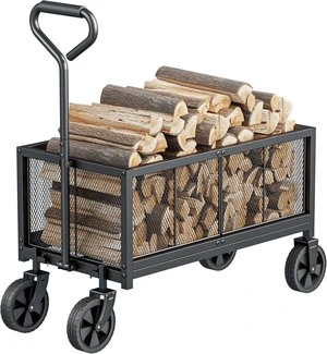 440LBS Heavy Duty Metal Garden Wagon Cart for Outdoor Yard 440LBS Heavy Duty Metal Garden Wagon Cart for Outdoor Yard
