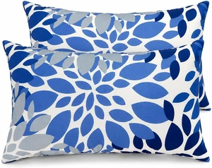 12"x20" Outdoor Patio Lumbar Pillows, Pack of 2 12"x20" Outdoor Patio Lumbar Pillows, Pack of 2