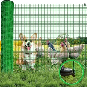 Temporary Fence with Step-in Stakes, 3'x50' Plastic Mesh Safety Barrier with Fiberglass Posts & Windbreak Rope for Dog, Snow, Garden, Backyard Temporary Fence with Step-in Stakes, 3'x50' Plastic Mesh Safety Barrier with Fiberglass Posts & Windbreak Rope for Dog, Snow, Garden, Backyard