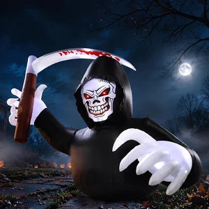 7.2FT Grim Reaper Halloween Inflatable Outdoor Decor 7.2FT Grim Reaper Halloween Inflatable Outdoor Decor